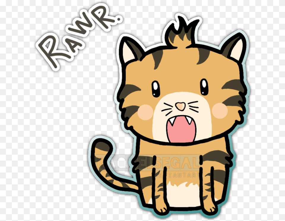 Chibi Clipart Tiger Tiger Chibi Cute, Baby, Person, Cream, Dessert Free Png Download