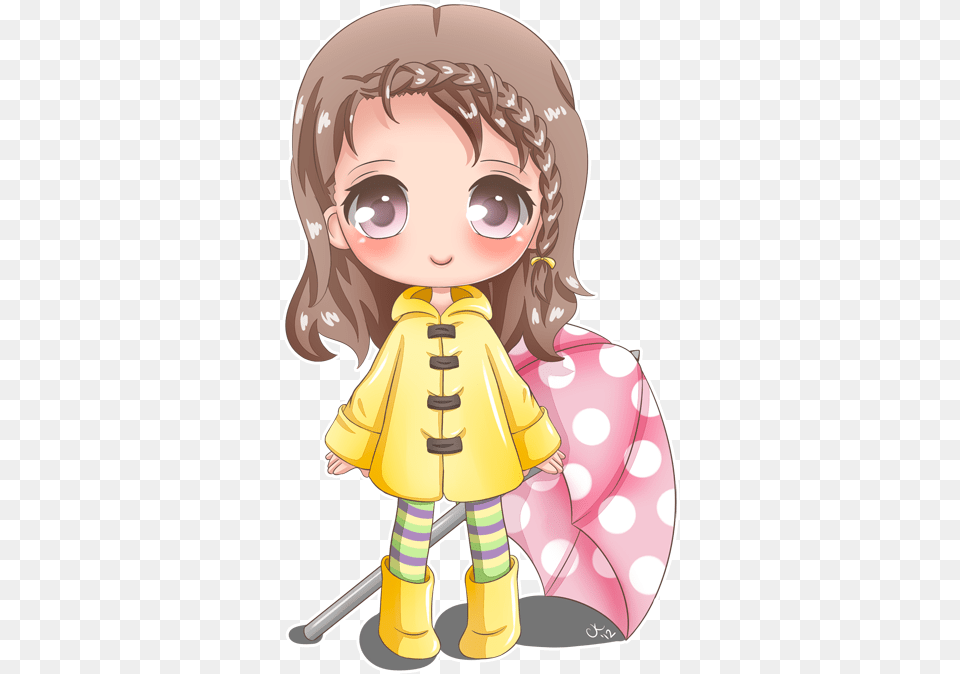 Chibi Coat, Clothing, Baby, Person, Book Free Png Download