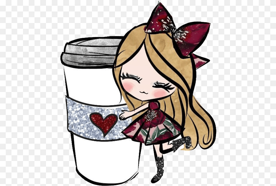 Chibi Coffee Girl, Baby, Person, Face, Head Png Image