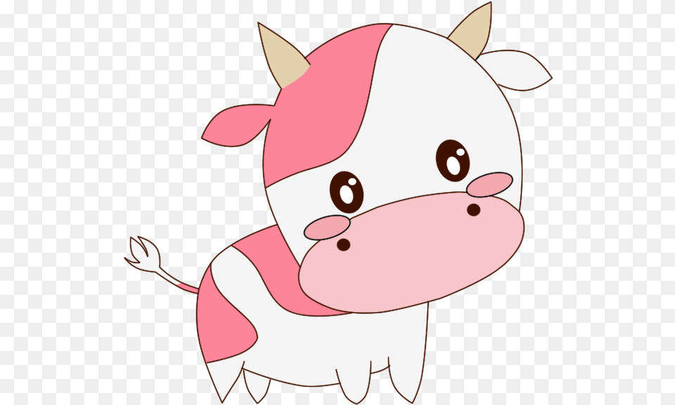 Chibi Cute Cow, Cartoon, Animal, Fish, Sea Life Free Png Download