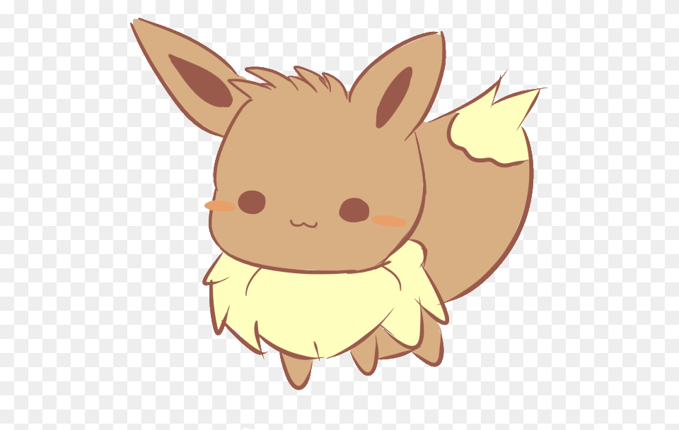 Chibi Eevee, Animal, Fish, Mammal, Rabbit Png Image