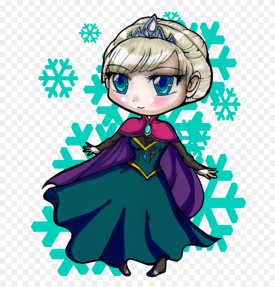 Chibi Elsa, Book, Comics, Publication, Baby Free Png Download