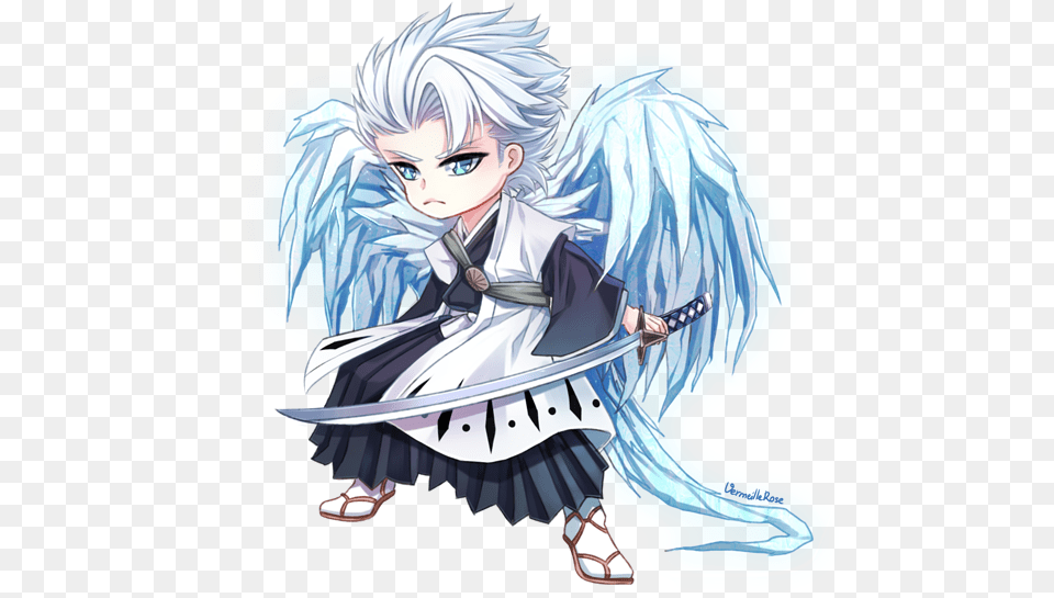 Chibi Fanart By Vermeillerose Toshiro Hitsugaya Chibi, Book, Comics, Publication, Adult Free Transparent Png