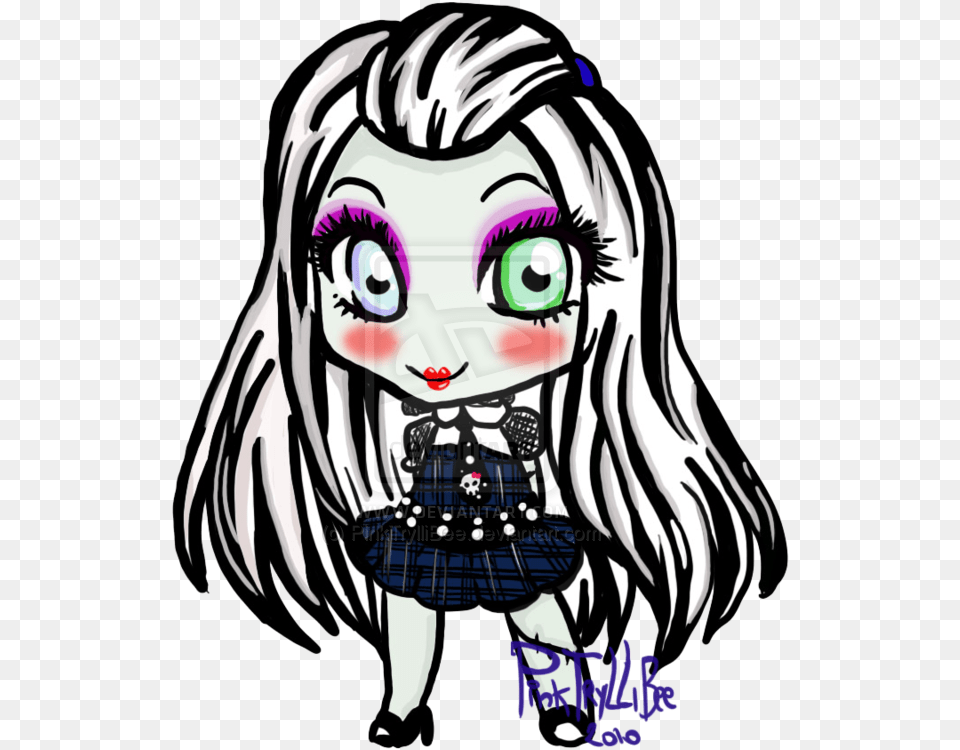 Chibi Frankie Monster High Frankie Chibi, Publication, Book, Comics, Adult Png Image