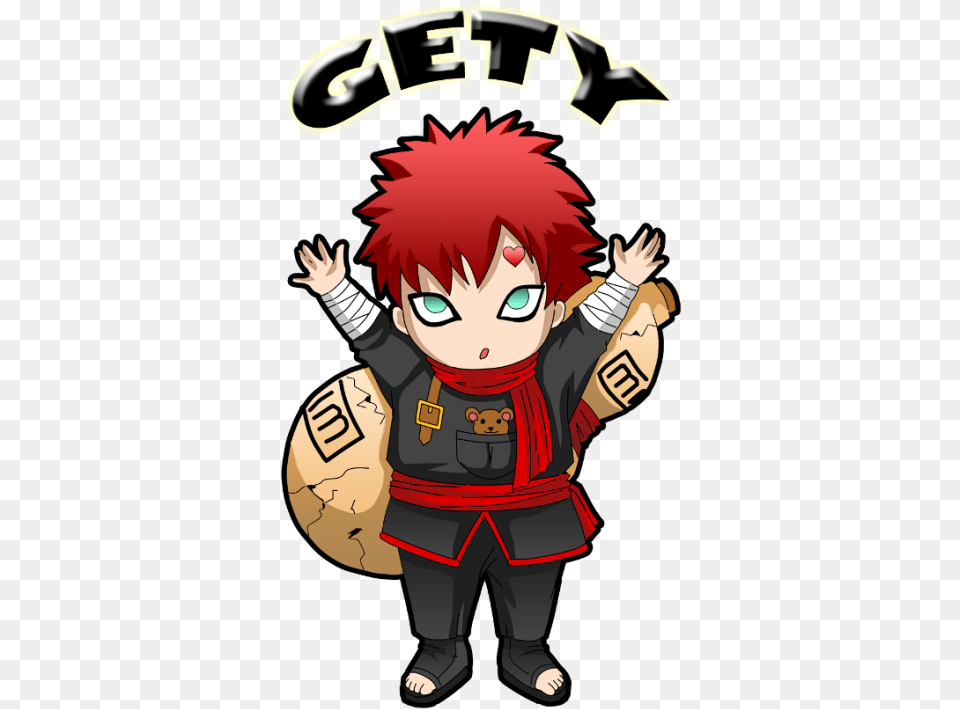 Chibi Gaara By Gety Chibis Gaara, Book, Comics, Publication, Baby Free Transparent Png