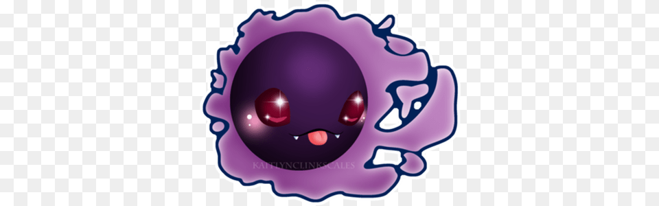 Chibi Gastly Circle, Purple, Sphere, Art, Graphics Free Png