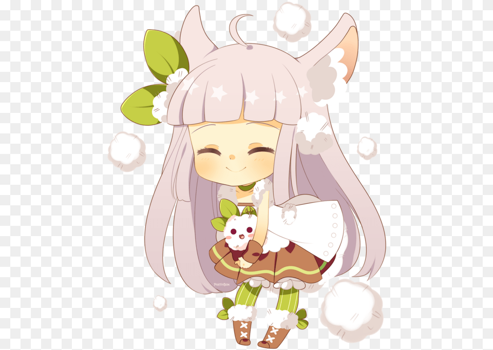 Chibi Girl Holding A Dog, Publication, Book, Comics, Person Free Transparent Png