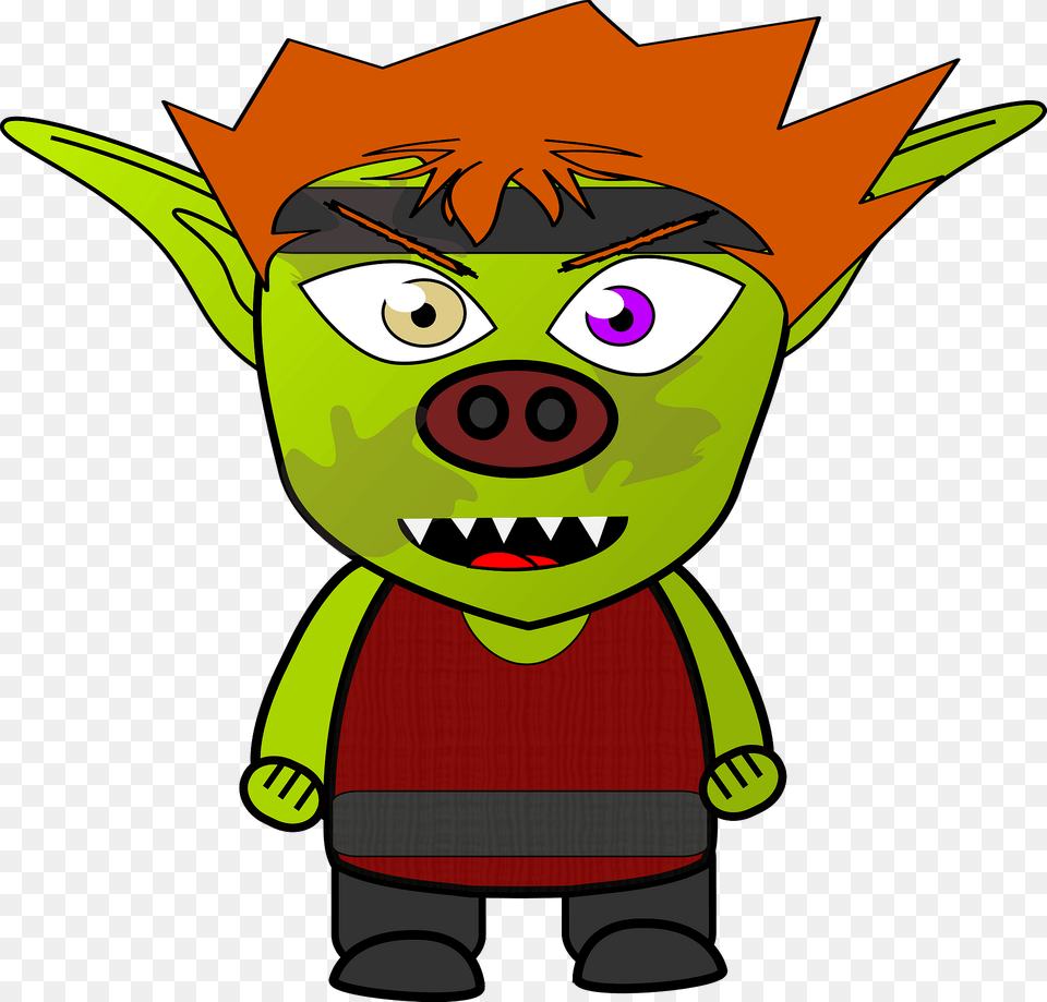 Chibi Goblin Boy Clipart, Cartoon, Face, Head, Person Free Png