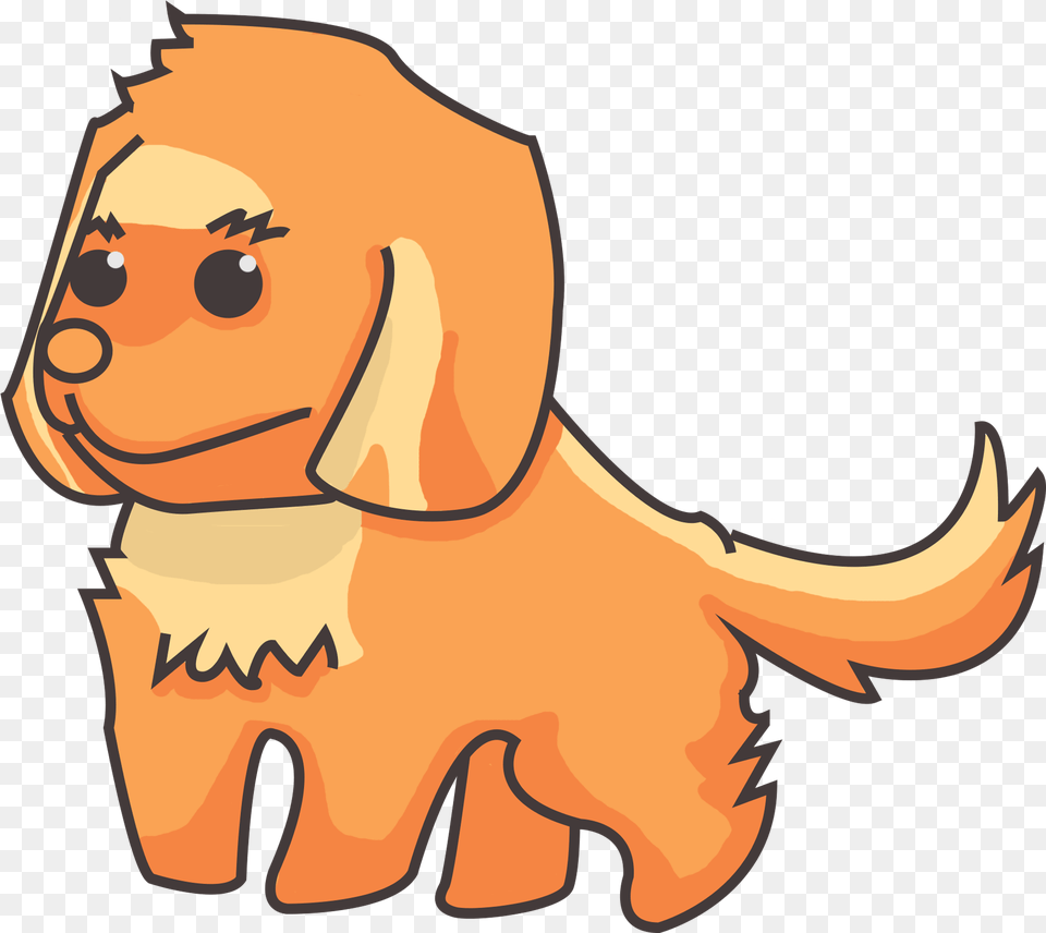 Chibi Golden Retriever Chibi Dog, Animal, Pet, Mammal, Puppy Free Png Download