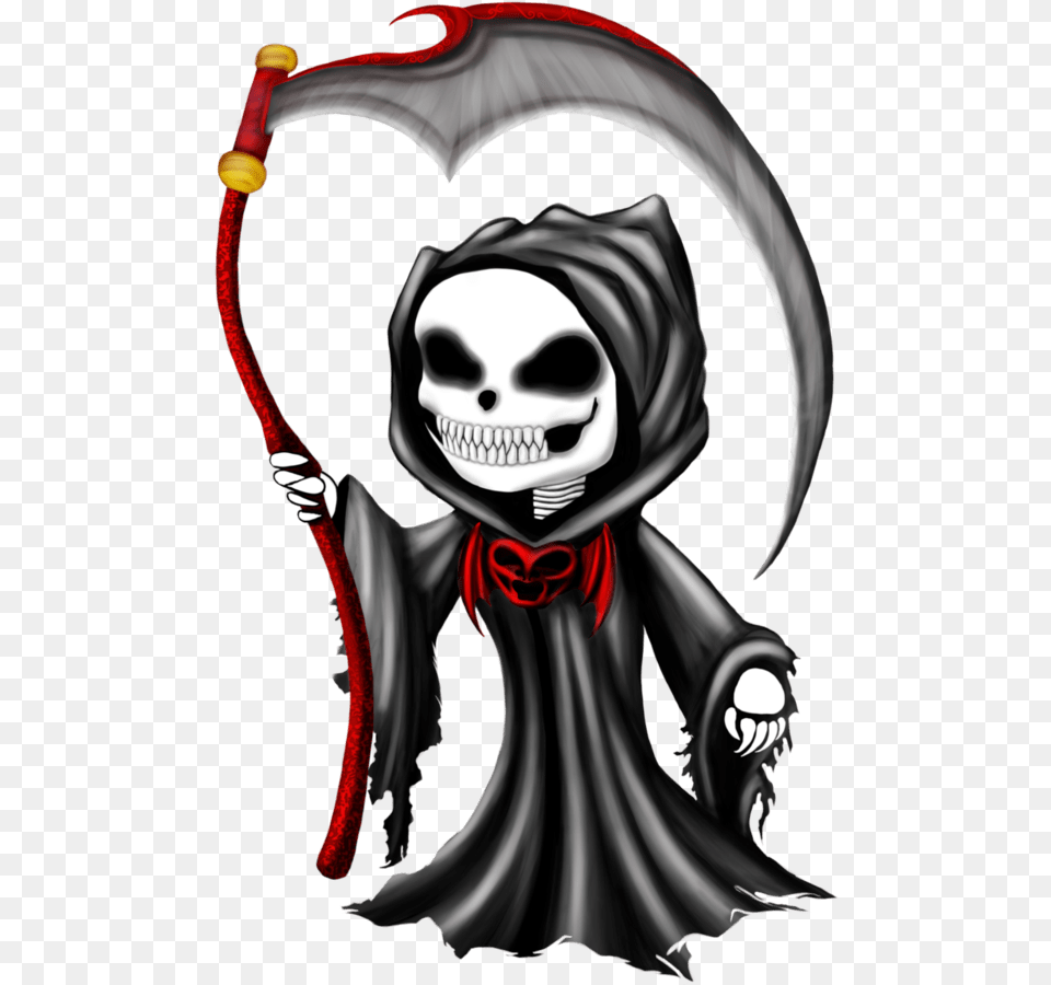Chibi Grim Reaper By Tarasf D6bkvkq Chibi Grim Reaper, Adult, Female, Person, Woman Free Png Download