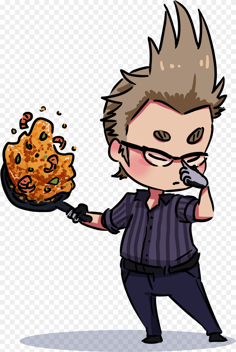 Chibi Ignis Cooking Final Fantasy Ignis Funny, Book, Comics, Publication, Baby Png