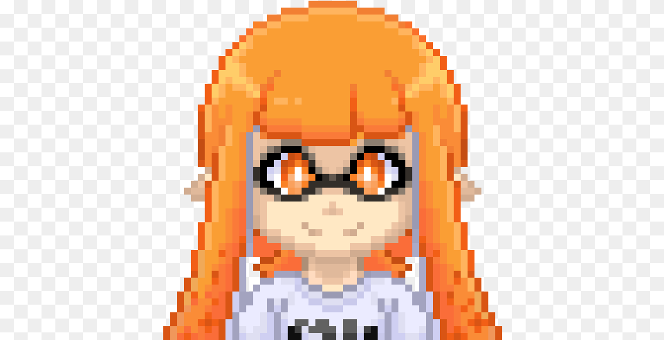 Chibi Inkling Girl Pixel Inkling Girl Pixel Art, Toy, Doll, Person Free Png Download