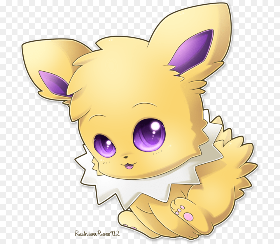 Chibi Jolteon Eevee, Baby, Person, Plush, Toy Free Png Download