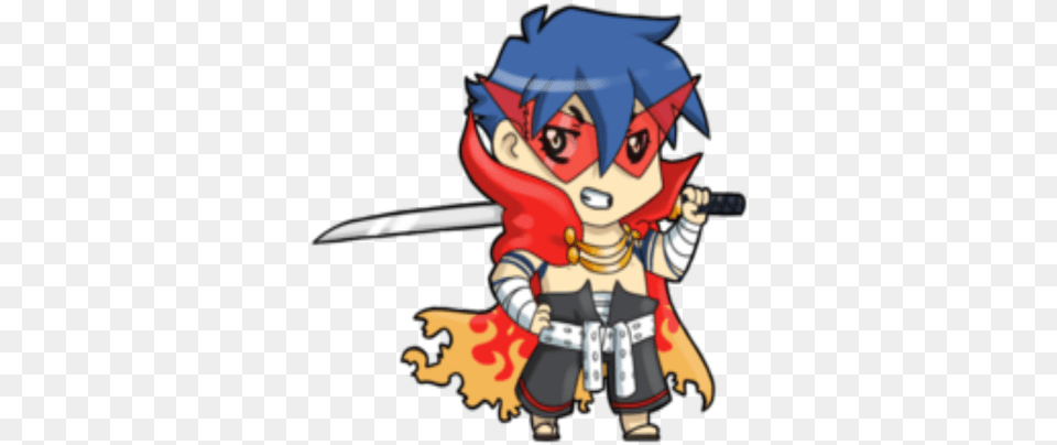 Chibi Kamina Gurren Lagann Roblox Fictional Character, Book, Comics, Publication, Baby Free Transparent Png