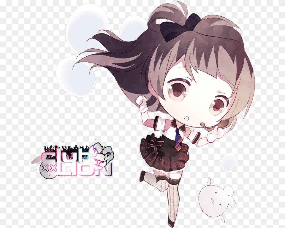 Chibi Kawaii Cute Anime Girl Sticker By Banyamu Cute Anime Girl Chibis Kawaii Hd, Book, Comics, Publication, Baby Free Transparent Png