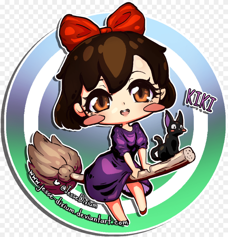 Chibi Kiki, Book, Comics, Publication, Sticker Free Transparent Png