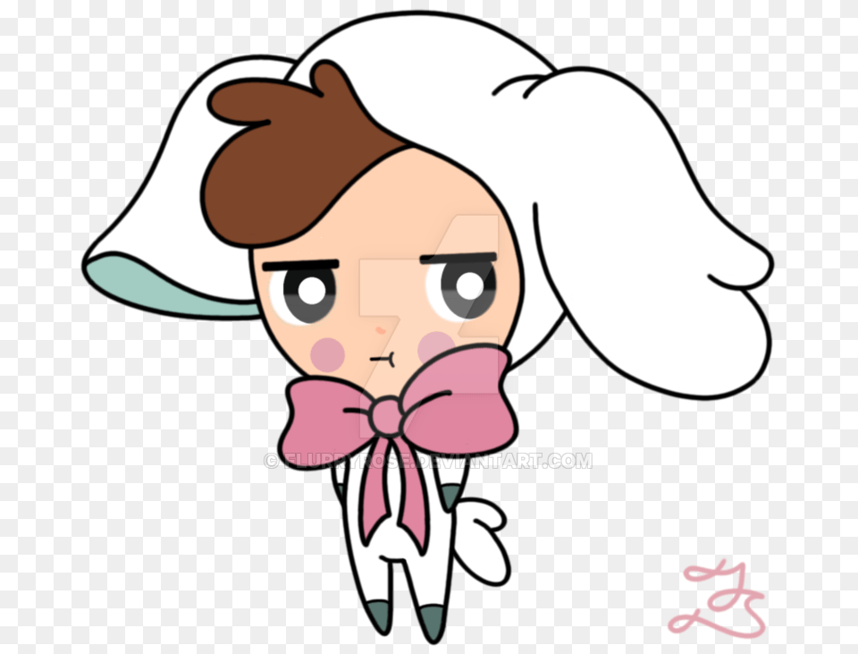 Chibi Lamby Dipper, Face, Head, Person, Smelling Free Png Download