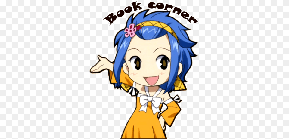Chibi Levy Fairy Tail Cartoon Characters, Book, Comics, Publication, Baby Free Png