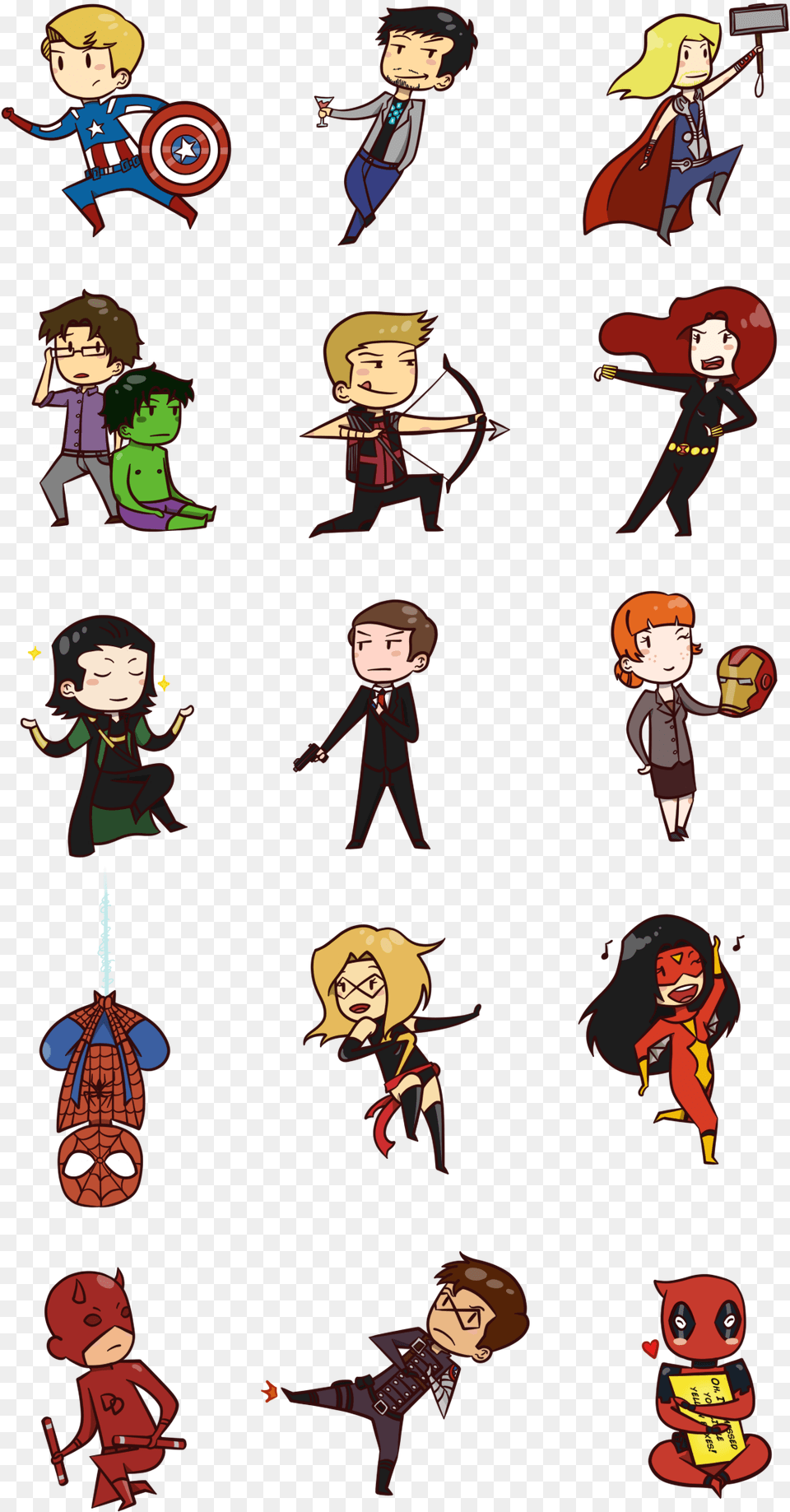 Chibi Marvel Marvel Super Heroes Chibi, Book, Comics, Publication, Baby Png Image