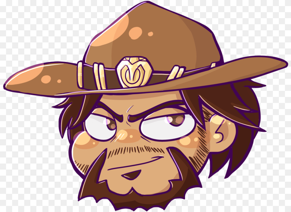 Chibi Mccree By Emstylauzer Mccree Chibi, Clothing, Hat, Baby, Person Free Transparent Png