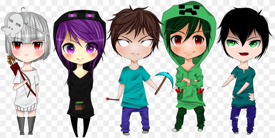 Chibi Minecraft Anime, Publication, Book, Comics, Baby Free Png