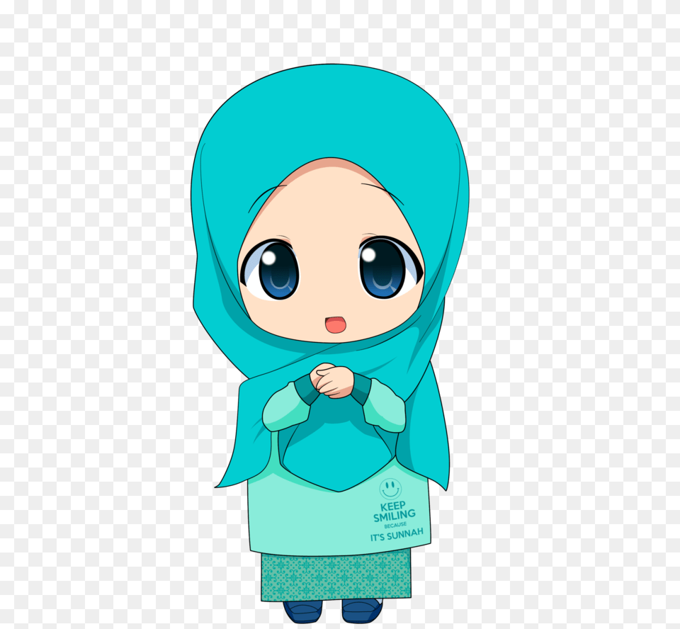 Chibi Muslimah, Clothing, Coat, Baby, Person Png Image