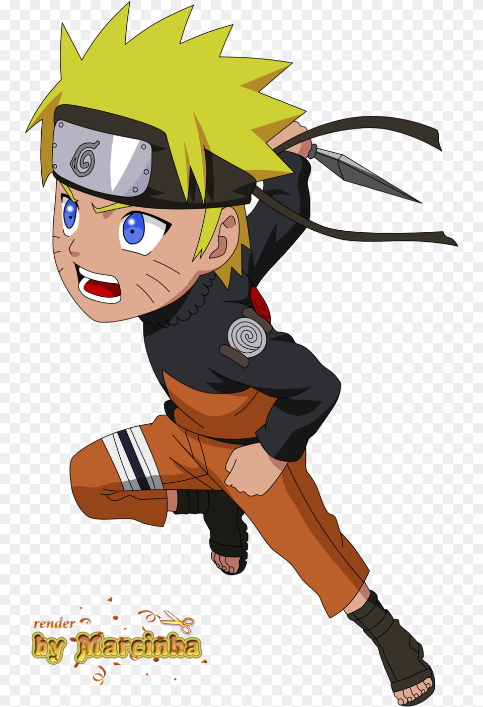 Chibi Naruto Uzumaki Naruto Uzumaki Anime Characters, Book, Comics, Publication, Person Png Image