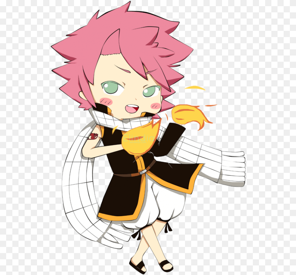 Chibi Natsu Fairy Tail Anime Boy Chibi Hvost Fei Nacu, Book, Comics, Publication, Baby Free Transparent Png