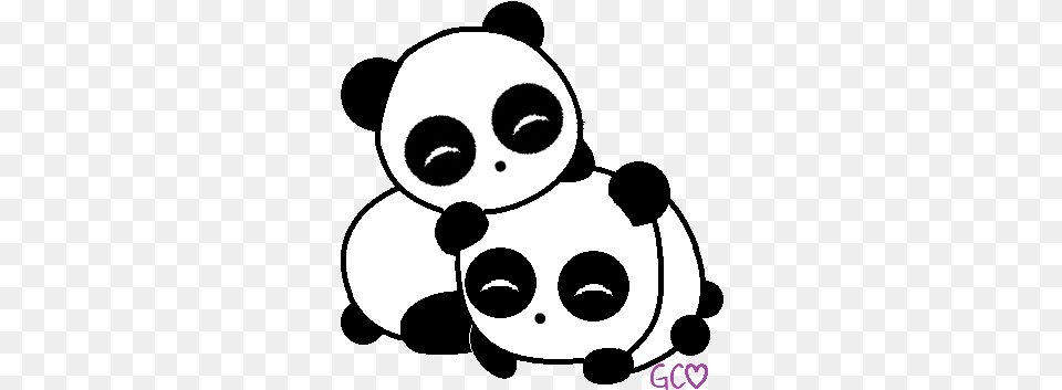 Chibi Pandas By Trollan Gurl22 On Clipart Library Cute Panda Drawing Stencil, Baby, Person, Face Free Transparent Png