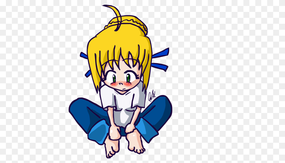 Chibi Saber, Baby, Person, Face, Head Png