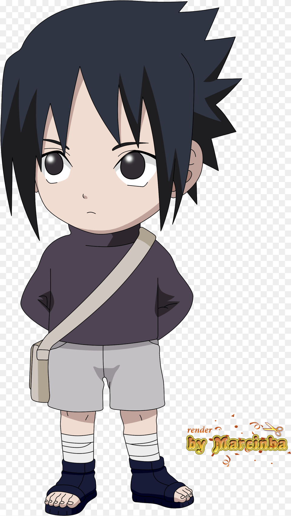 Chibi Sasuke By Marcinha Sasuke Chibi, Book, Comics, Publication, Baby Free Png