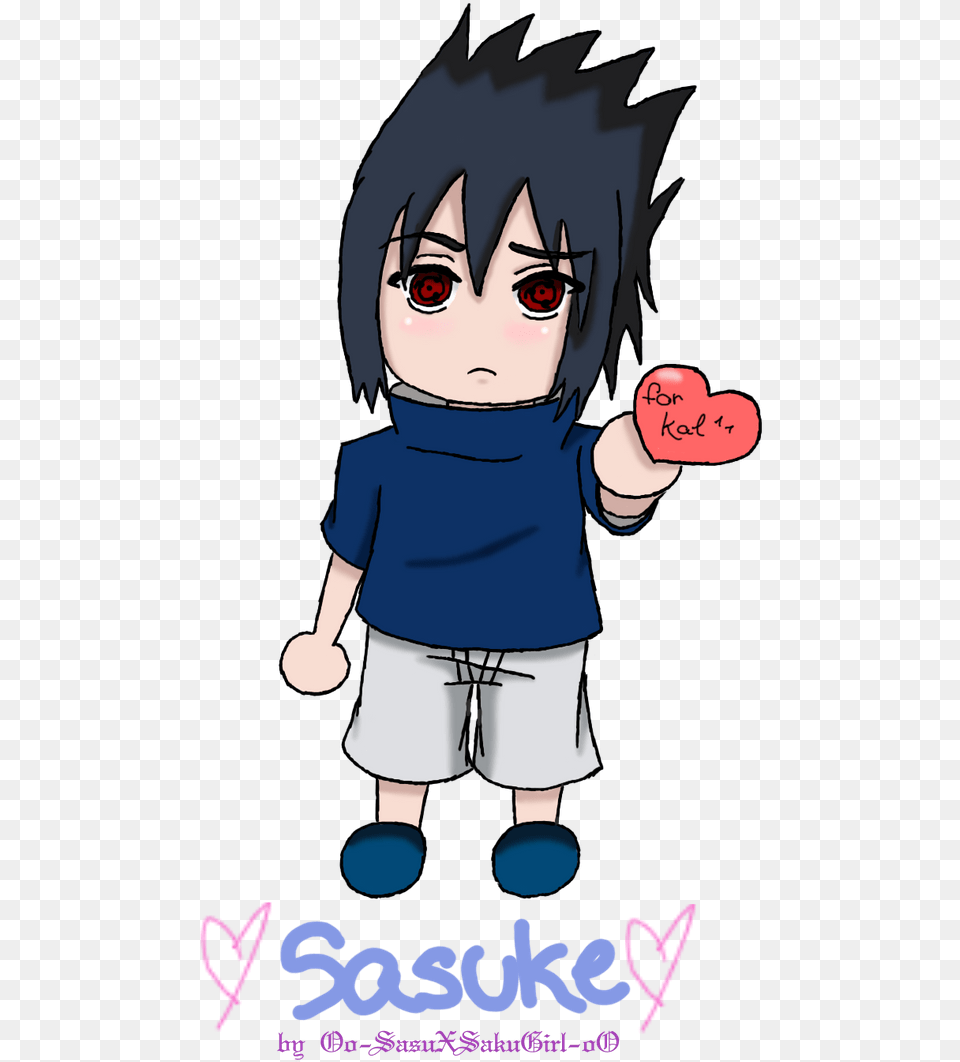 Chibi Sasuke Cartoon, Book, Comics, Publication, Baby Free Png Download