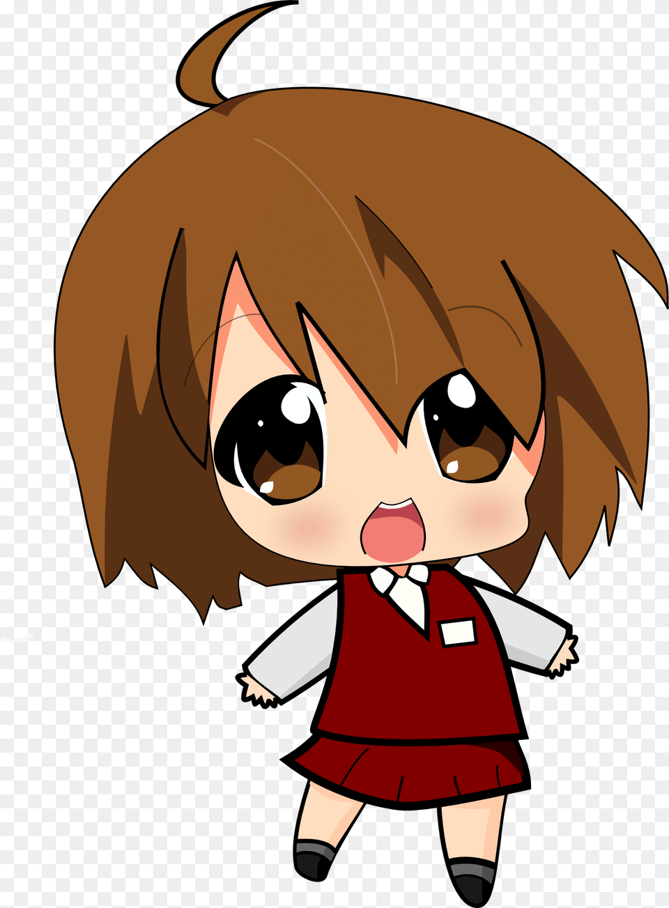 Chibi School Girl, Book, Comics, Publication, Baby Free Transparent Png