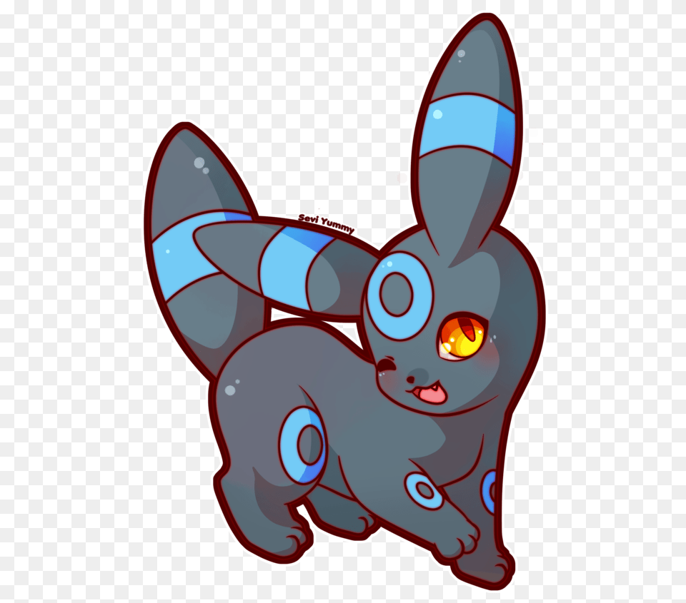 Chibi Shiny Umbreon, Plush, Toy, Art, Animal Png Image