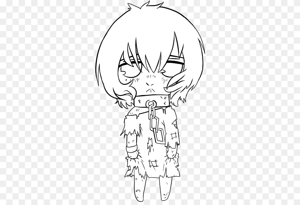 Chibi Slave Illustration, Book, Comics, Publication, Person Free Transparent Png