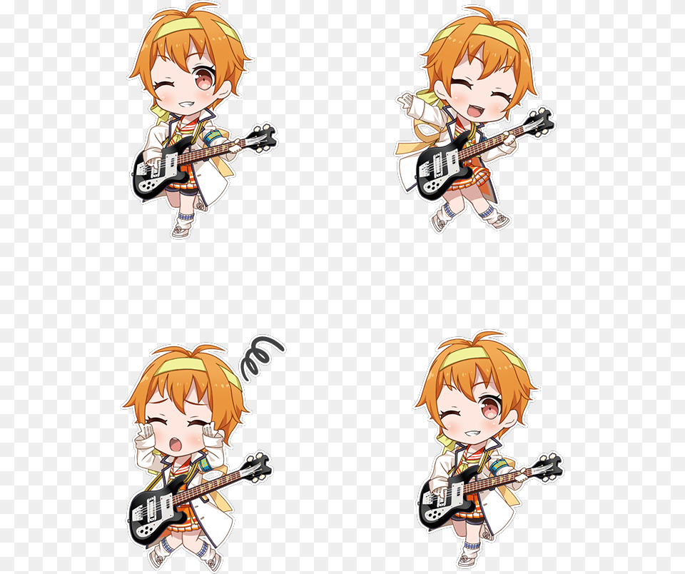 Chibi Smile, Book, Comics, Guitar, Musical Instrument Png