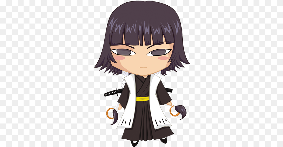 Chibi Soi Fong Ichigo Kurosaki, Book, Comics, Publication, Person Free Transparent Png