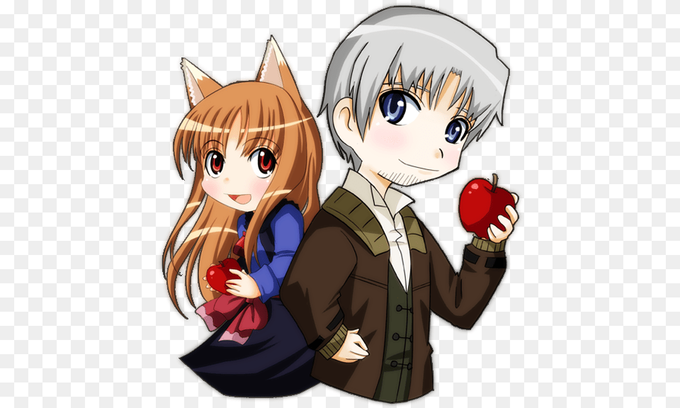 Chibi Spice And Wolf Chibi, Book, Comics, Publication, Baby Png Image