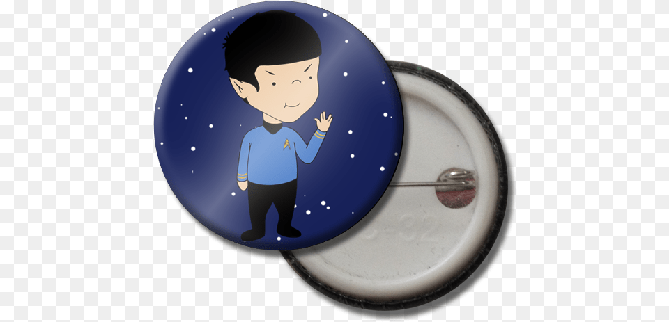 Chibi Spock Button Pin Fashion, Badge, Cutlery, Logo, Spoon Png