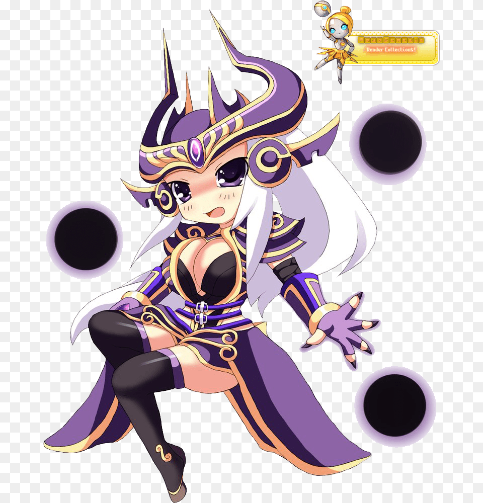 Chibi Syndra Syndra League Of Legends Chibi, Book, Comics, Publication, Person Png