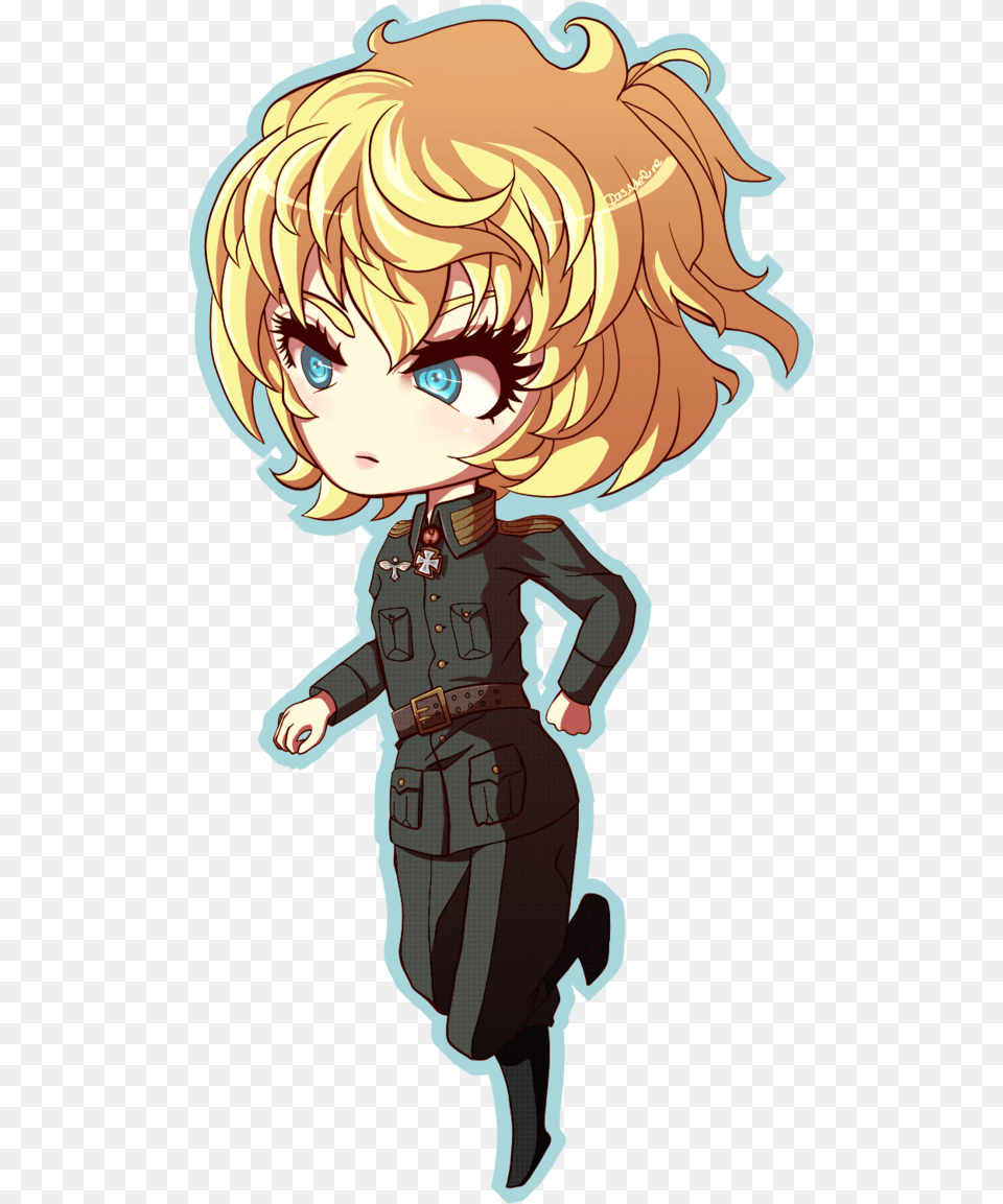 Chibi Tanya Dasadeline Tanya Degurechaff Chibi, Book, Comics, Publication, Baby Free Png Download