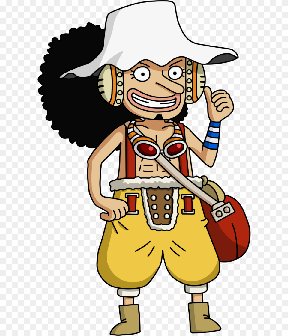 Chibi Usopp By Sergiart One Piece Usopp Chibi, Baby, Person, Face, Head Png Image