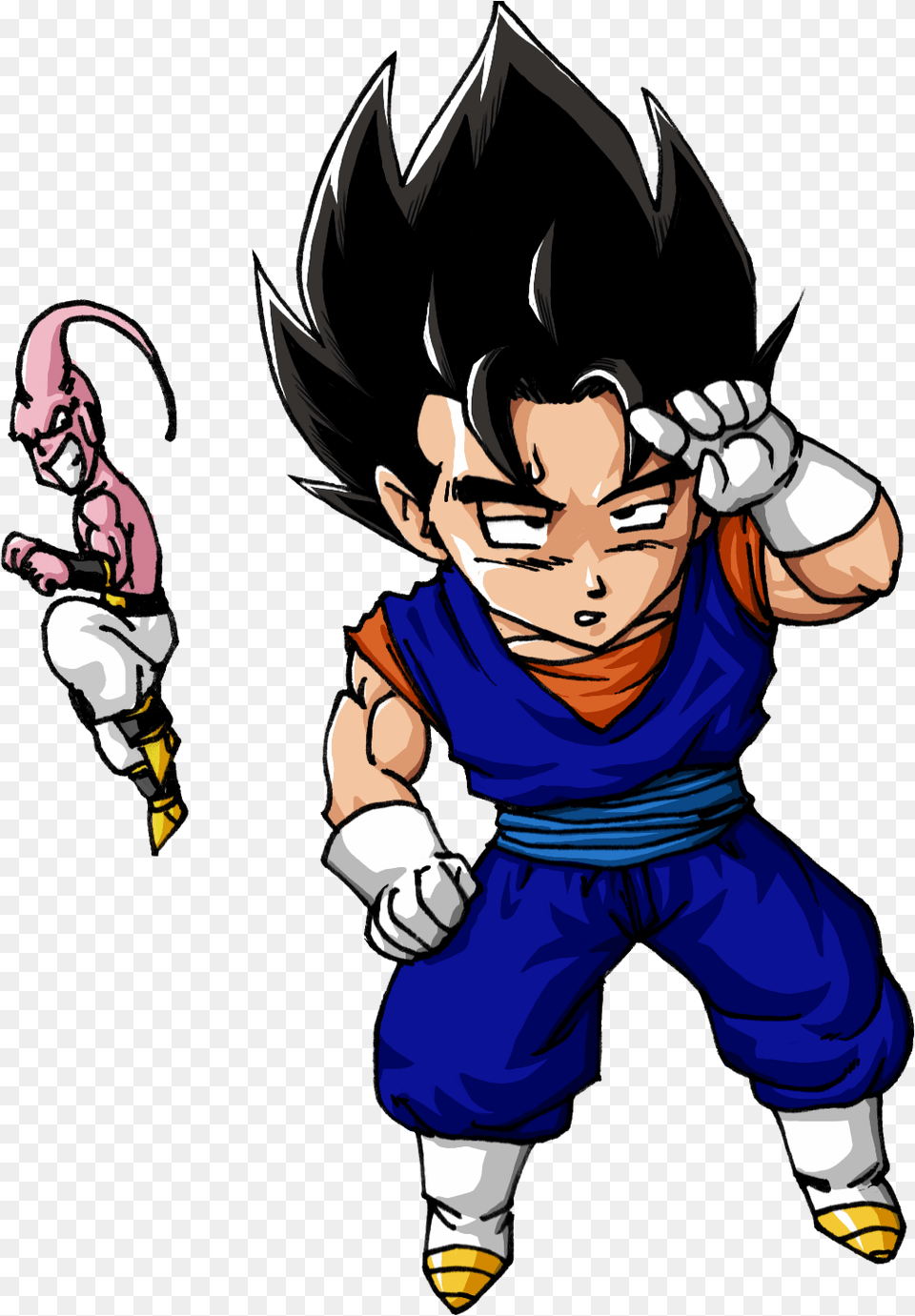 Chibi Vegeth Dragon Balls All Fusion Foto Dragon Ball Super Chibi Gohan, Book, Comics, Publication, Baby Free Png Download