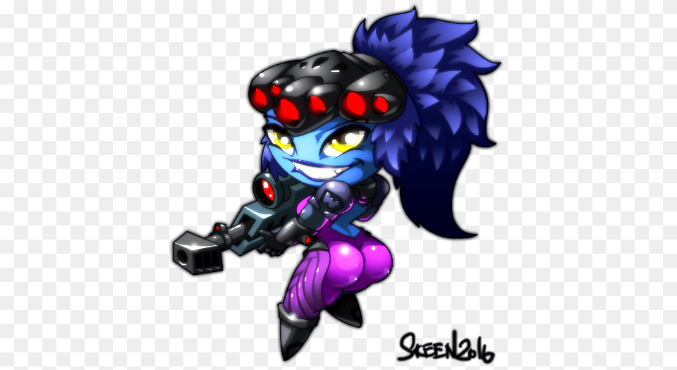 Chibi Widowmaker, Book, Comics, Publication, Art Free Png Download