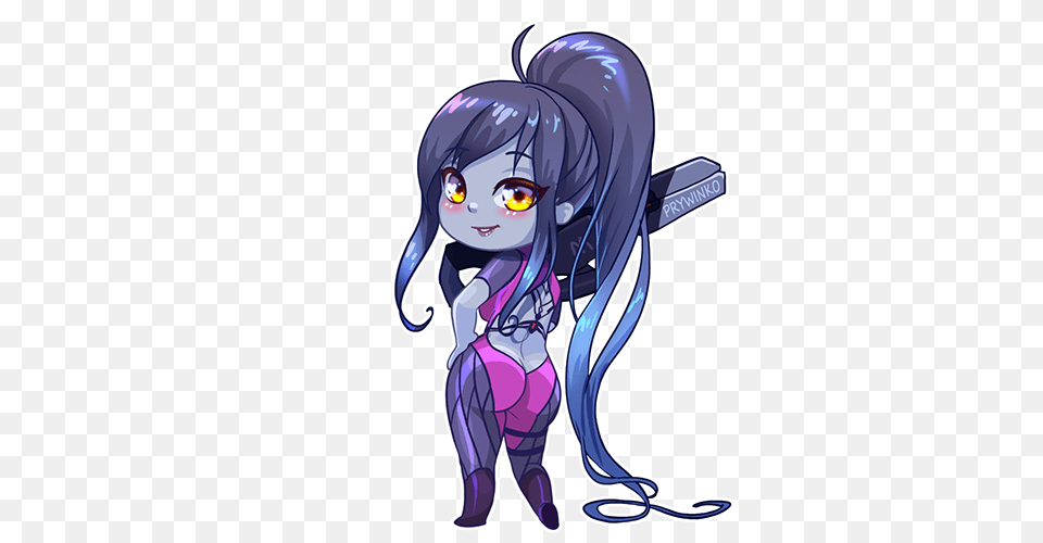 Chibi Widowmaker, Book, Comics, Publication, Face Free Png Download