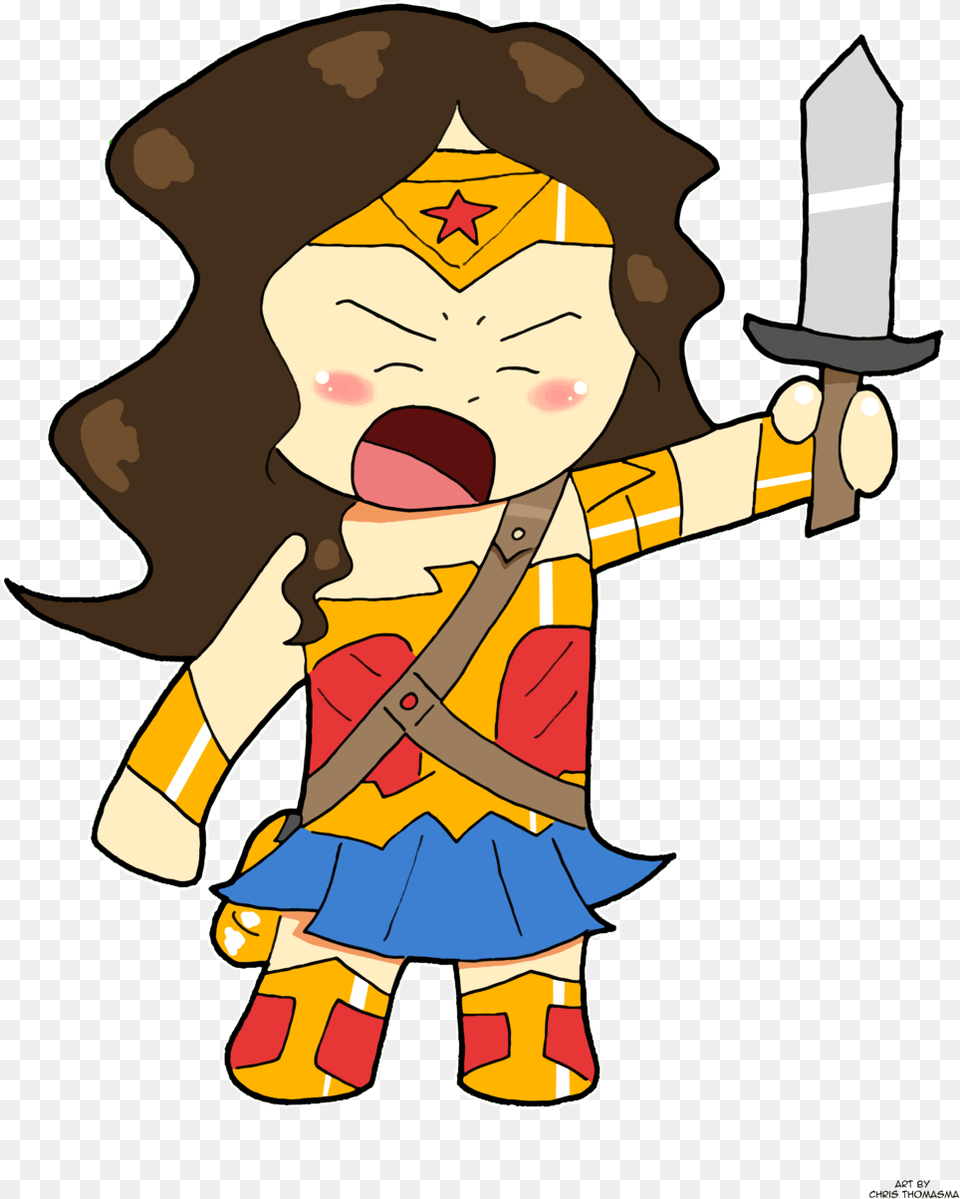 Chibi Wonder Woman Gal Gadot Wonder Woman Chibi Gal Gadot, Baby, Person, Face, Head Free Png