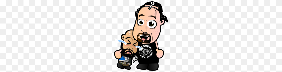 Chibi Wrestlers T Shirts Chibi Punk Ses And Big Show, Baby, Person, Face, Head Png Image