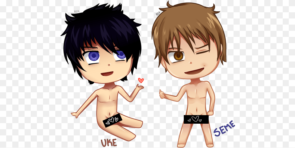 Chibi Yaoi Couple By Naikoh Cute Anime Gay Couples, Book, Comics, Publication, Baby Free Png