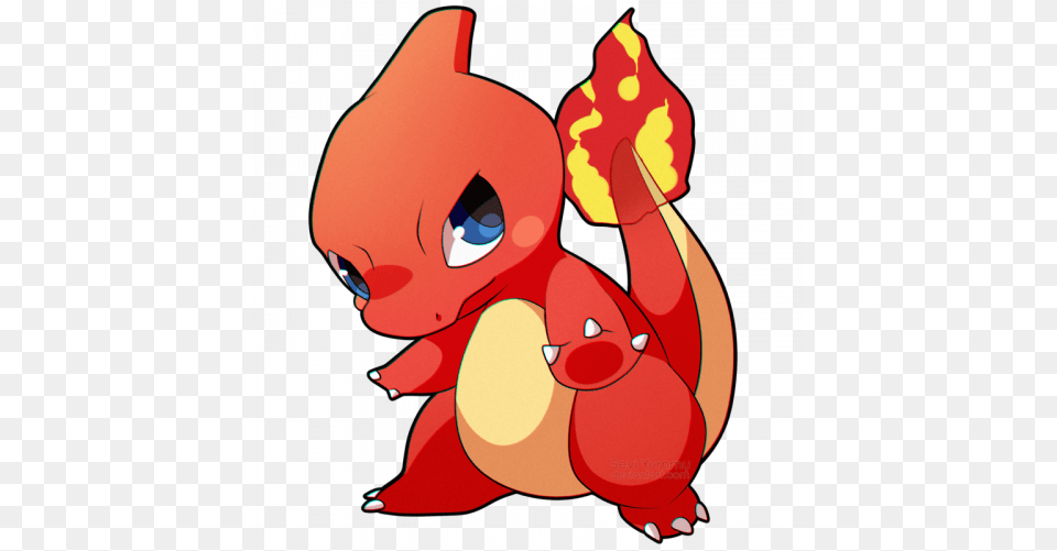 Chibidex 005 Charmeleon By Seviyummy Cute Charmeleon Pokemon, Baby, Person, Animal, Sea Life Free Png