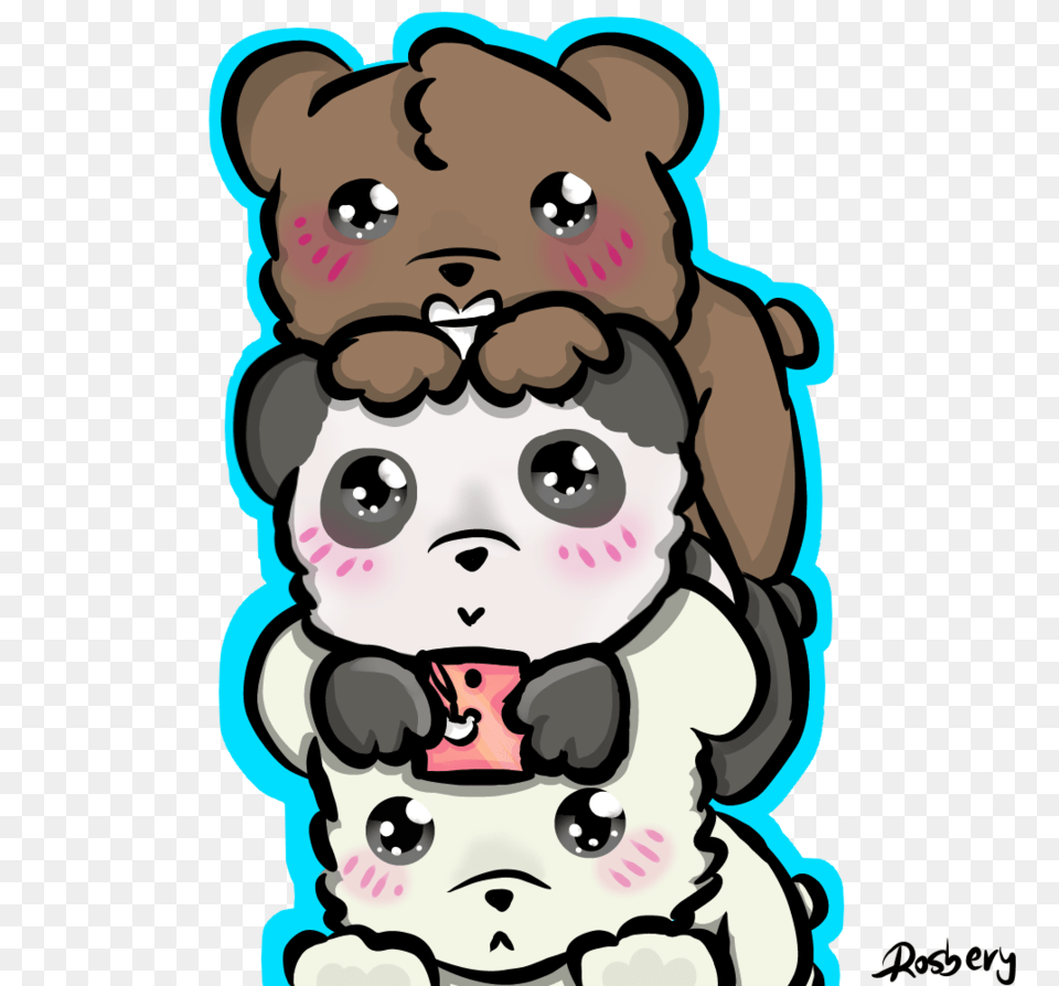 Chibis We Bare Bears, Baby, Person, Animal, Canine Free Transparent Png